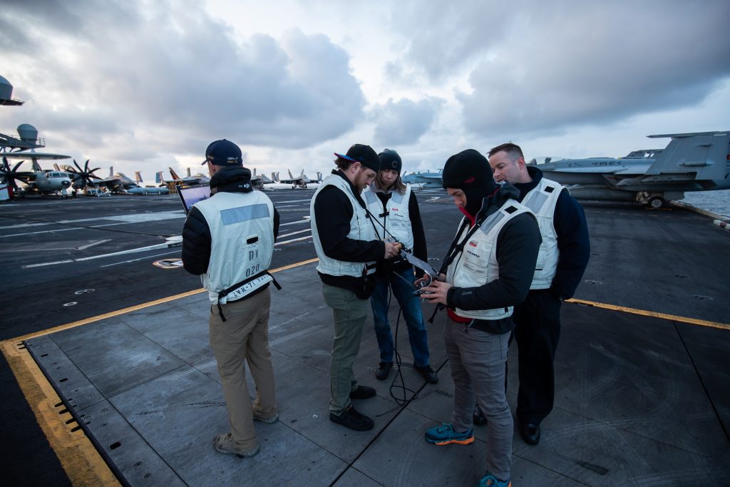 PACIFIC OCEAN - MAY 12, 2019 - Digital asset collection on CVN 71 USS Theodore Roosevelt in the Pacific Ocean. Photo By Donald Page